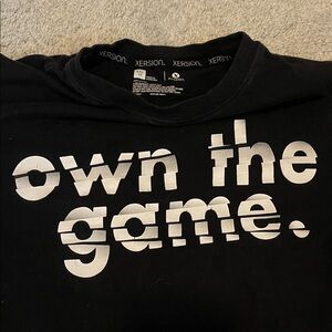 Xersion Black T-Shirt with White Text